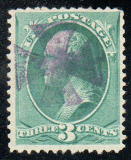 # 207 VF, sock on the nose purple "Maltese cross" cancel, super fresh color!