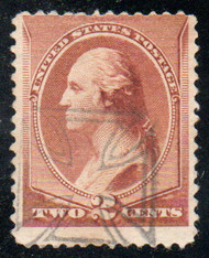 # 210 Fine+, fancy hollowed "Maltese cross" cancel, bold color!