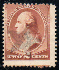 # 210 Miscut, light fancy "star" cancel, rich color!