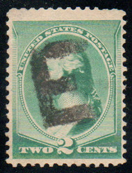 # 213 VF+, sock on the nose "E" cancel, lovely color!