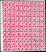#1033 2c Jefferson, F/VF or better OG NH, Full Sheet of 100, STOCK PHOTO (sheets will be fault free, if you want a special position or plate number, please ask)