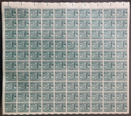 #1037 4 1/2 Hermitage, F/VF or better OG NH, Full Sheet of 100, STOCK PHOTO (sheets will be fault free, if you want a special position or plate number, please ask)