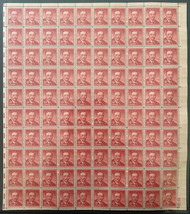 #1039 6c Roosevelt, F/VF or better OG NH, Full Sheet of 100, STOCK PHOTO (sheets will be fault free, if you want a special position or plate number, please ask)