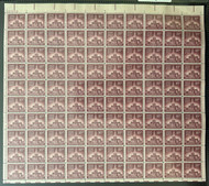 #1044d 10c Independence Hall, tagged, F/VF or better OG NH, Full Sheet of 100, STOCK PHOTO (sheets will be fault free, if you want a special position or plate number, please ask)
