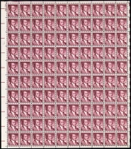 #1046 15c Jay, F/VF or better OG NH, Full Sheet of 100, STOCK PHOTO (sheets will be fault free, if you want a special position or plate number, please ask)