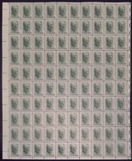 #1209a 1c Andrew Jackson, tagged, F/VF or better OG NH, Full Sheet of 100, STOCK PHOTO (sheets will be fault free, if you want a special position or plate number, please ask)