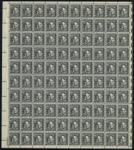 #1282a 4c Lincoln, tagged, F/VF or better OG NH, Full Sheet of 100, STOCK PHOTO (sheets will be fault free, if you want a special position or plate number, please ask)