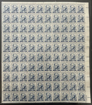 #1283a 5c George Washington, tagged, F/VF or better OG NH, Full Sheet of 100, STOCK PHOTO (sheets will be fault free, if you want a special position or plate number, please ask)