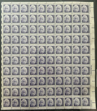 #1285a 8c Einstein, F/VF or better OG NH, Full Sheet of 100, STOCK PHOTO (sheets will be fault free, if you want a special position or plate number, please ask)