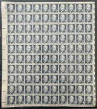 #1393v 6c Eisenhower, dull gum, F/VF or better OG NH, Full Sheet of 100, STOCK PHOTO (sheets will be fault free, if you want a special position or plate number, please ask)