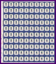 #1396 8c Postal Service, F/VF or better OG NH, Full Sheet of 100, STOCK PHOTO (sheets will be fault free, if you want a special position or plate number, please ask)