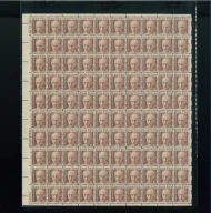 #1398 16c Pyle, tagged, F/VF or better OG NH, Full Sheet of 100, STOCK PHOTO (sheets will be fault free, if you want a special position or plate number, please ask)