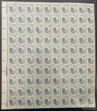 #1581v 1c Ability to Write, dull gum, F/VF or better OG NH, Full Sheet of 100, STOCK PHOTO (sheets will be fault free, if you want a special position or plate number, please ask)