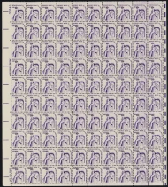 #1592 10c Right to Petition, shiny gum, grey paper, F/VF or better OG NH, Full Sheet of 100, STOCK PHOTO (sheets will be fault free, if you want a special position or plate number, please ask)