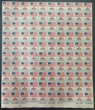#1622 13c Flag, F/VF or better OG NH, Full Sheet of 100, STOCK PHOTO (sheets will be fault free, if you want a special position or plate number, please ask)