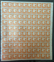 #1735c "15c" A stamp, perf, F/VF or better OG NH, Full Sheet of 100, STOCK PHOTO (sheets will be fault free, if you want a special position or plate number, please ask)