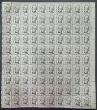 #1846 3c Clay, F/VF or better OG NH, Full Sheet of 100, STOCK PHOTO (sheets will be fault free, if you want a special position or plate number, please ask)