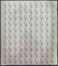 #1847 4c Schurz, F/VF or better OG NH, Full Sheet of 100, STOCK PHOTO (sheets will be fault free, if you want a special position or plate number, please ask)
