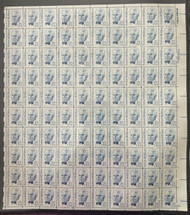 #1866 37c Millikan, F/VF or better OG NH, Full Sheet of 100, STOCK PHOTO (sheets will be fault free, if you want a special position or plate number, please ask)