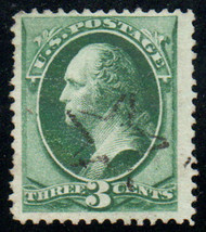 # 158 VF JUMBO, "hollowed star" cancel, large margins, super!