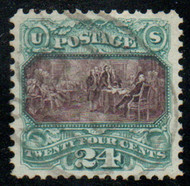 # 130 XF-SUPERB, w/PF (GRADED 95 (03/06) and (08/01)) CERTS, a quality stamp boasting a light cancel and near perfect centering, only 3 95's graded in SMQ, none higher,  A GEM!