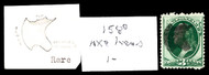 # 158 VF, AX HEAD, w/PF (02/25) CERT, a wonderful cancel, socked on the nose, Nice!