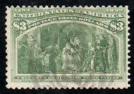 # 243 Fine+, faint cancel, super color and price