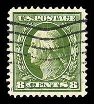 # 380 XF-SUPERB, w/CROWE (GRADED 95 (01/22)) CERT, a very rare 8c stamp with large margins all around, SUPER NICE!