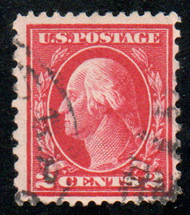 # 423B F/VF, w/PF (02/91) CERT, 2c compoundÿperf, only 33 used stamps known,ÿonlyÿone mint example known and was last sold for $265,000 in 2004.ÿ minor flaws that do not detract, nice brightÿfresh color,ÿ $14750.00
