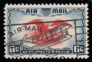 #C 23 XF-SUPERB, w/PF (GRADED 95 (04/24)) CERT, wonderfully centered, nice airplane cancel, SELECT!