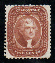 #  42 SUPERB, NGAI, w/PSE (05/09) CERT, all perforations are intact and present, although PSE calls out clipped perforations, CHOICE STAMP!