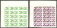 # 766, 767 CORNER MARGIN SHEET, SUPERB no gum as issued, NH, A super pair!   CHOICE!