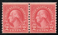 # 599A F/VF OG NH, Pair, w/PSE (12/24) CERT, a very fresh pair, broken from a strip, terrific color, FRESH!