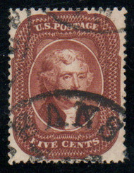 #  28A VF/XF w/PSAG (GRADED 85 (06/26)) CERT, well struck black town cancel, phenomenal color, great perfs, SUPER!