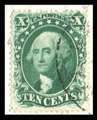 # 31 F/VF on piece, w/PSAG (06/26) CERT, three super large margins, wonderful color, SELECT!