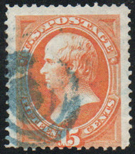 # 141A Fine, w/CROWE (08/23) CERT, a very rare I grill, only about 14 used copies are known with the majority being off centered and or faulty.ÿ ÿThis example has super fresh color, with face free blue cancel and is completely sound, A Nice Stamp!ÿ