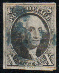 #   2 VF/XF, blue cancel, flaws, nice price
