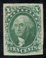 #  15 SUPERB, faintly canceled, nice large margins!