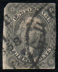 #  17 F/VF, small thin, nice cancel, low price