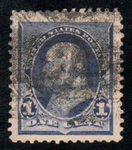 # 219 XF w/ PF (GRADED 90J (9/22)) CERT, black cancel, JUMBO, exceptional margins, beautiful color, Great stamp!
