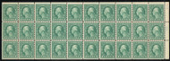 # 498f VF/XF OG Hr, AEF pane of 30, some stamp NH, well centered, FRESH!