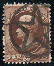 # 157 F-VF, hollowed "star in circle" cancel, fresh color!