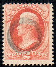 # 178 Fine+, hollowed "circle" cancel, eye popping color!