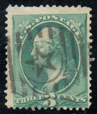 # 147 F-VF, fancy hollowed "star in circle" cancel, very nice!