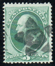 # 147 F-VF, fancy "star" cancel, nice strike!