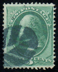 # 147 F-VF, "leaf" cancel, rich color!