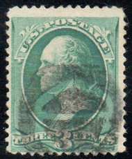 # 207 Fine+, negative "shield in circle" cancel, vibrant color!