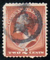 # 210 F-VF, "star in circle" cancel, bold color!