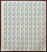 #2170a 3c DR. Paul Dudley White, Untagged, dull gum, full sheet, VF OG NH, *STOCK PHOTO*, please ask for specific plate numbers or positions