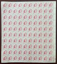 #2175a 10c Red Cloud, Overall Tagging, dull gum, full sheet, VF OG NH, *STOCK PHOTO*, please ask for specific plate numbers or positions